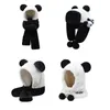 Boinas de chapéu de inverno panda tampa chapéus cocar de cocar DIY Acessórios artesanais influenciadores iguais