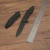 G6215 Flipper Folding Knife 8Cr13Mov Black Oxide Drop Point Blade Aviation Aluminium Handtaget utomhus camping Vandring Fiske EDC Pocket Knives