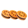 Orange Cookie Metal Grinder Shape 55mm Grinder Crusher 2 Layer Dried Flowers Herbs Home Funny Gift for Men