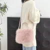 Evening Bags 2024 Autumn And Winter Furry Bag Simulated Fur Crossbody Shoulder Strap High-end Tote Handbag Bolso De Mujer Drop