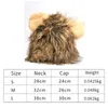 Costumi per gatti Gatti Natale interattivo Divertenti forniture per animali domestici Berretto per cani carino Costume cosplay Vestiti Parrucca con criniera di leone