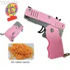Gun Toys Toys Creativity stop kreatywny kluczowy łańcuch innowacje dla dzieci TOUS Model pistolet solidny i trwały uchwyt strzelanka gumka Prezent YQ240307