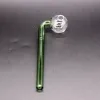 New 5.5 Inch Curved Glass Oil burners Glass Bong Water Pipes with different colored balancer for smoking LL