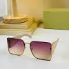 feminine gold-plated frame Sunglasses Women 4579 Black Square Plate Big Double Letter Legs Simple Fashion Style Designer Top High Quality Good Selling UV400 Glasses