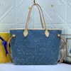 Sunset Denim Ingot Unterarmtasche Coussin Damentasche Designertasche Lou Vitt Umhängetasche Handtasche Tasche hochwertige Tragetasche 46855 44473 44464 40995 46856