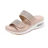 Designer women's shoes with simple wedge stitching Ethnic Flower outdoor slippers sizes 36-42 GAI ERES