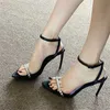 Hot High Heels Sandals Line Up French Style Spring Summer Sandal Women Stiletto Autumn Complete Thin Tendoryly Fashion Strap Loverges 240228