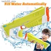 Sand Play Water Fun stor kapacitet Electric Gun Toy Summer Self Absorbering Automatic High Pressure Outdoor Beach 230626 Q240307