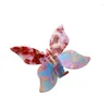 Saç klipleri moda toptan sonbahar kış 11 cm kelebek asetat pençe klipsi iki tonlu renkli köpekbalığı aksesuarları