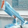 Toys Gun Gun Toys A Electric Water Gun With Automatic Water Absorption Technology och explosion med hög kapacitet Beach utomhus Water Warfare Toys 240307