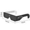 20Pcs Solar Eclipse Viewing Glasses ISO Certified Paper Frame Glasses Direct Sun Viewing Glasses Childrens Glasses 240307