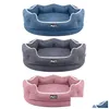 Dog Houses & Kennels Accessories Memory Foam Dog Bed For Small Large Dogs Winter Warm House Soft Detachable Pet Sofa Breathable All Se Dhl1N