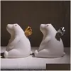 Night Lights Bear Night Light Sile Lamp Color Kids Cute Bedroom Boy Gift Toy Pressure Reducer Drop Delivery Lights Lighting Indoor Lig Dhr61