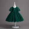 Robes de fille de mariage robe de fête d'anniversaire pour élégant Tutu robes enfants bébé vêtements dentelle enfants princesse Tulle enfant en bas âge