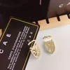 Spring New Hot Gifts Earrings Brand Designer Jewelry Gold Plated crystal Earrings With Box New Birthday Love Gift Stud Earrings
