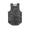 Canotta da uomo senza maniche con cerniera mimetica nera Gilet estivo traspirante ad asciugatura rapida Maschile stretto Palestre Bodybuilding Canottiera Fitness Canotte 240229