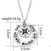 Pendant Necklaces Not All Who Wander Are Lost Necklaces For Women Gold Sier Big Small Compass Round Pendant Chains Fashion Inspiration Dhifo