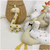 Oreillers en peluche Coussins P Oreillers Coussins Ins Bébé Jouets animaux Poupée en peluche Dessin animé Poulet Girafe Oie Jouet pour enfants Enfants Birt Dhn16