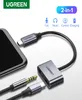 UGREEN USBC para Jack 35 Tipo C Adaptador de cabo USB TypeC 35mm Conversor de fone de ouvido AUX para Huawei P20 Pro Xiaomi Mi 6 8 9 se Note6814165
