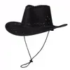 Western cowboyhoed heren en dames lente zomer herfst buiten reizen foto schaduw ridder vintage grote rand jazz cap