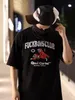 Hommes et femmes classique imprimé chien volant pour t-shirt surdimensionné Streetwear Harajuku Anime vêtements été manches courtes en vrac 240223