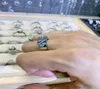 Cluster Anneaux Men Moisanite Jewelry Diamond 925 Ring Rhodium Plated pour engagement Anniversar8826403