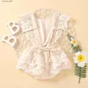 Jumpsuits Spring 0-3Yrs Baby Boys Girls Knitted Clothes Outfits Cotton Infant Boys Jumpsuit Clothing Newborn Girls Ruffled Romper L240307