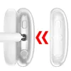 För AirPods Max Air Pods Maxs Hörlurar Max kuddar Tillbehör Solid Custom Waterproof Protective Plastic Headphone Travel Case