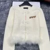 Women Cardigan Jackets Letter Sweaters Fashion Elegant Long Sleeve Knits Designer Sweater Tops