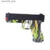 Areia jogar água diversão gel bolas arma brinquedo giock manual paintball lançador pistola de água pistola para adultos meninos cs tiro presente para crianças q240307