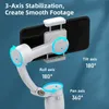 Faltbarer 3-Achsen-Gimbal für Smartphone-Handy-Stabilisator mit One-Click-Steuerung, FPV-Zoom, PO-Video-Live-Stream 240229