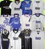 Koszulki piłkarskie retro prawdziwe Redondo Madrid Zamorano Home Białe niebieskie koszule piłkarskie Vintage Maglia futbolh240307