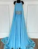 SkyBlue Pageant Dresses for Infant Toddlers Teens 2021 with Cape ritzee roise ALine Chiffon Long Little Girl Formal Party Gowns 2393626