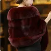 Mink Shawl, Whole Women's Fox Grass, Haining Cape Coat, Real Fur 181059