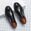 British Style Shoes for Men's Genuine Leather Business Formal Oxfords Footwear Quality Leather Breathable Comfort Wedding Shoes 240304