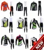 2021 Merida CCC Cycling Long Sleeves Jersey Bib Pants مجموعات السباقات الرياضية السريعة الجافة Lycra Mtb للدراجة Ropa ciclismo Hombre K1204566