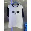 designer C24 Z Early Spring New Fashion Letter Simple and Casual Versatile Raglan Sleeve Short sleeved Top VLLZ