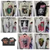 Rap T-shirt pour hommes et femmes Rappeur Washed Heavy Craft Unisexe Haut à manches courtes High Street Vintage Hell Woman Designer T-shirts-xl