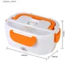 Bento Boxes Aquecimento Rápido Recipiente de Alimentos Viagem Carro Trabalho Aquecimento Bento Box Louça 12V 220V UE Plug Portátil Elétrico Aquecido Lancheira L240307