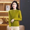 Kadın Sweaters Kadın Bej Khaki Yeşil Mavi Siyah Kazak Omuz ve manşet düğmeleri Tasarımı İnce Fit Örgü Üstler Rahat Örgü