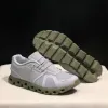 2024 Casual Outdoor 5 Designer Running Platform Sneakers Nuages ​​Shock Absorbing Sports Tout Noir Blanc Gris pour Femmes Hommes Entraîneurs De Tennis