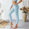 Yoga Outfits Seamless Gym Fitness Leggings Compression Pants Slimming Sports Tights Training Jogger Legging For Women Elastic Solid