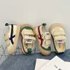 Sneakers Childrens Canvas Shoes 2024 Spring New Gump Boys Color Contrast Lightweight Baotou Girls Fashion Shoesh240307