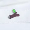 Spille Moda Carino Fossili Borsa Campane Ramo di un albero Foglia Smalto duro Pin Zaino Pins Decor Animal Crossings Fans Collezione Badge Regalo