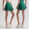 Dresses SHINBENE Ladies Golf Workout Sports Athletic Skorts Plus Size Women Pleated Tennis Skirts with Pockets