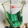 Camp Furniture Garden Swing Chair Hammock Hanging Rope Seat For Indoor Outdoor Sleeping Bag No Stick