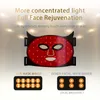 Máscara instrumento de beleza luz colorida LED ferramentas de cuidados faciais de silicone doméstico