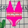 Designer Bikini Dames tweedelig met alfabetbadpak Zomerstrand Damesbadmode uit één stuk 05XU