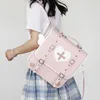 Okul çantaları sevimli lolita japon tiki tarzı sırt çantası tatlı kız üniforma çanta küçük seyahat kanatları gün paketi kadınlar ita