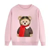 Spring Autumn Toddler Baby Girl's T-shirts Sweater Boy's Long Sleeve Tops Kids Sweatshirt Bear T Shirts Sport Children Clothing